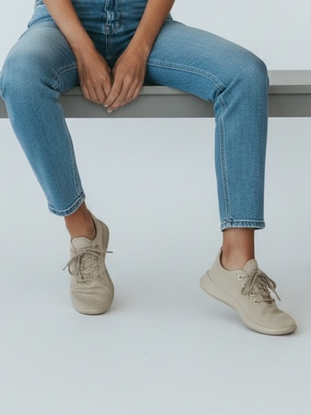 Allbirds Light Tan Lace-Up Sneakers